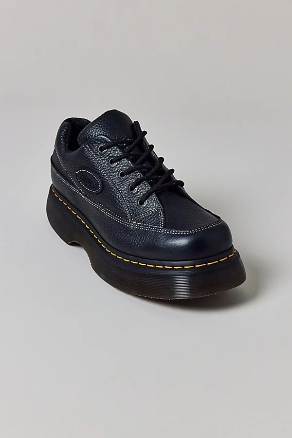 Dr. Martens Women's Buzz 5-Eye Shoe in Black Milled Nappa - Image 3