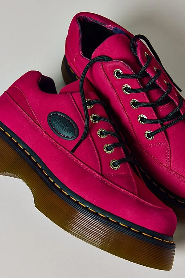 Dr. Martens Women's Buzz 5-Eye Shoe in Black Milled Nappa - Image 5