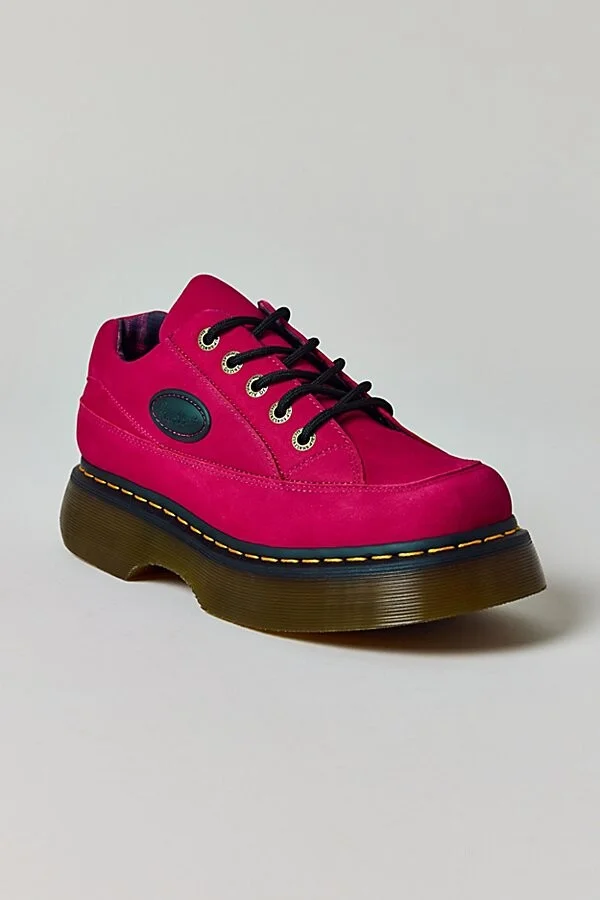 Dr. Martens Women's Buzz 5-Eye Shoe in Black Milled Nappa - Image 7