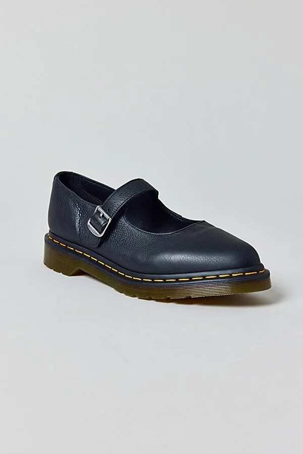 Dr. Martens Women's Elphie Mary Jane Shoe in Black - Virginia - Image 4