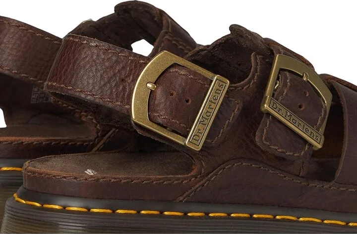 Dr. Martens Wrenlie Wedge Shoes Dark Brown : UK 3 (US Men's 4 - Women's 5) Medium, Leather/Suede - Image 7