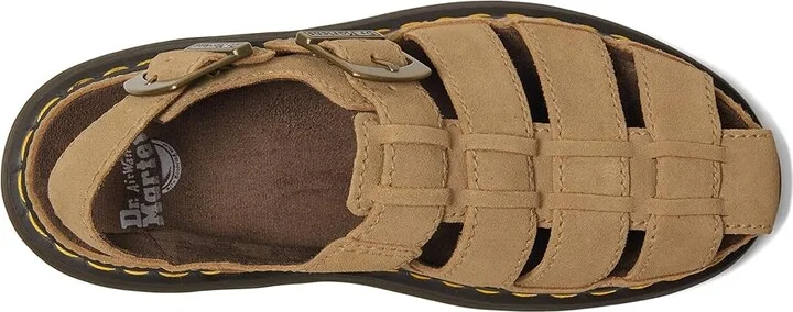 Dr. Martens Wrenlie Wedge Shoes Savannah Tan : UK 13 (US Men's 14) Medium, Leather/Suede - Image 2