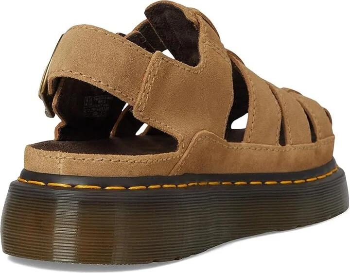 Dr. Martens Wrenlie Wedge Shoes Savannah Tan : UK 13 (US Men's 14) Medium, Leather/Suede - Image 4