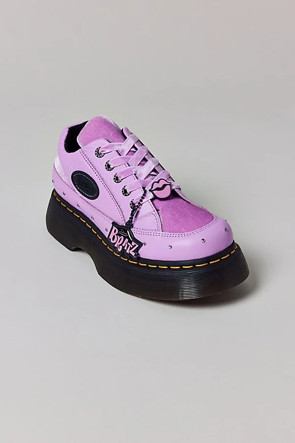 Dr. Martens X Bratz Women's Buzz 5-Eye Leather Shoe in Bratz Purple - Image 3