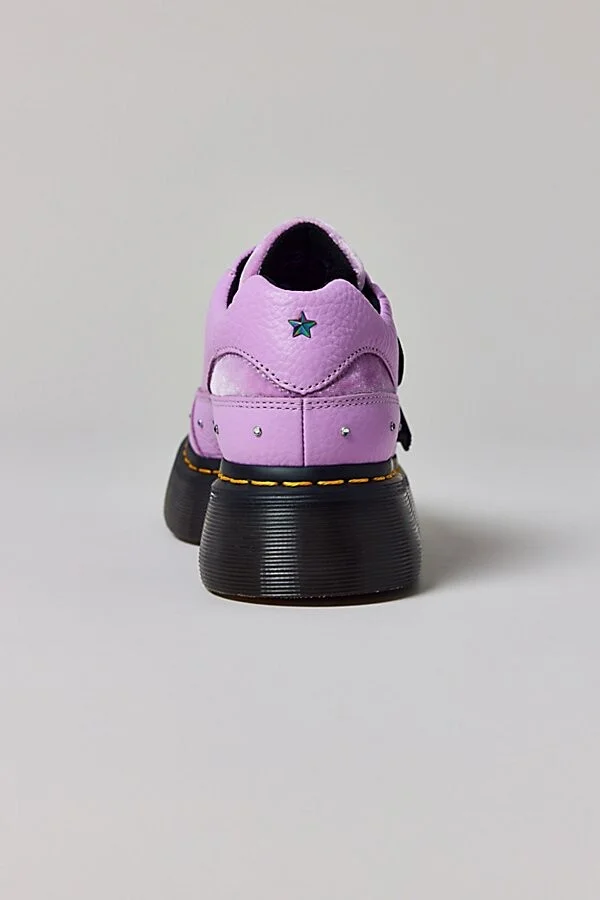 Dr. Martens X Bratz Women's Buzz 5-Eye Leather Shoe in Bratz Purple - Image 4
