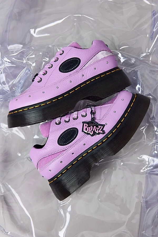 Dr. Martens X Bratz Women's Buzz 5-Eye Leather Shoe in Bratz Purple
