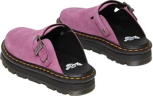 Dr. Martens Zeb Zag Mule Shoes Muted Purple : UK 11 (US Men's 12) Medium, Suede - Image 4