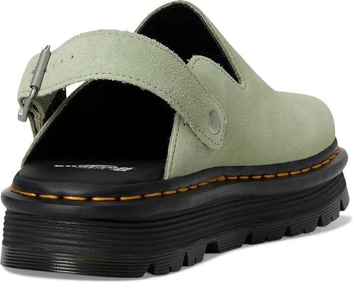 Dr. Martens Zeb Zag Mule Shoes Sage Green : UK 6 (US Men's 7 - US Women's 8) Medium, Leather - Image 4