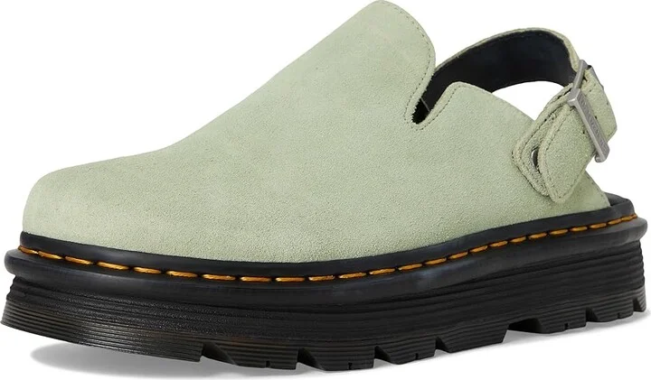 Dr. Martens Zeb Zag Mule Shoes Sage Green : UK 6 (US Men's 7 - US Women's 8) Medium, Leather - Image 5