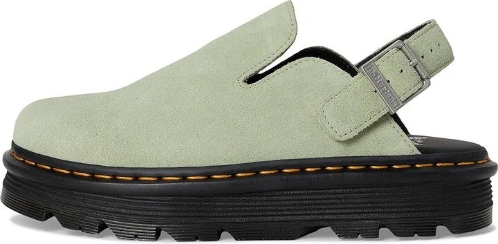 Dr. Martens Zeb Zag Mule Shoes Sage Green : UK 6 (US Men's 7 - US Women's 8) Medium, Leather - Image 6