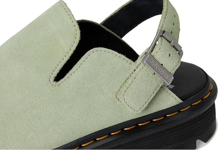 Dr. Martens Zeb Zag Mule Shoes Sage Green : UK 6 (US Men's 7 - US Women's 8) Medium, Leather - Image 7