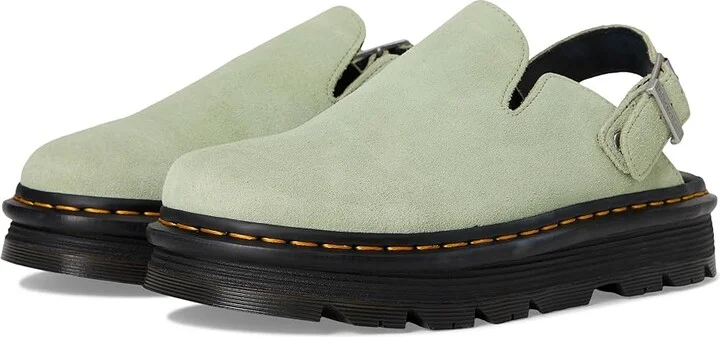 Dr. Martens Zeb Zag Mule Shoes Sage Green : UK 6 (US Men's 7 - US Women's 8) Medium, Leather