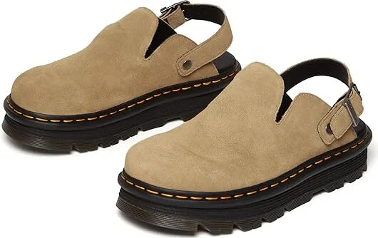 Dr. Martens Zeb Zag Mule Shoes Savannah Tan E.H Suede : UK 3 (US Men's 4 - Women's 5) Medium