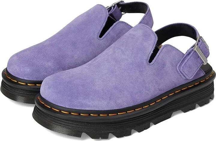 Dr. Martens Zeb Zag Mule Shoes Twilight Purple : UK 8 (US Men's 9 - US Women's 10) Medium, Leather