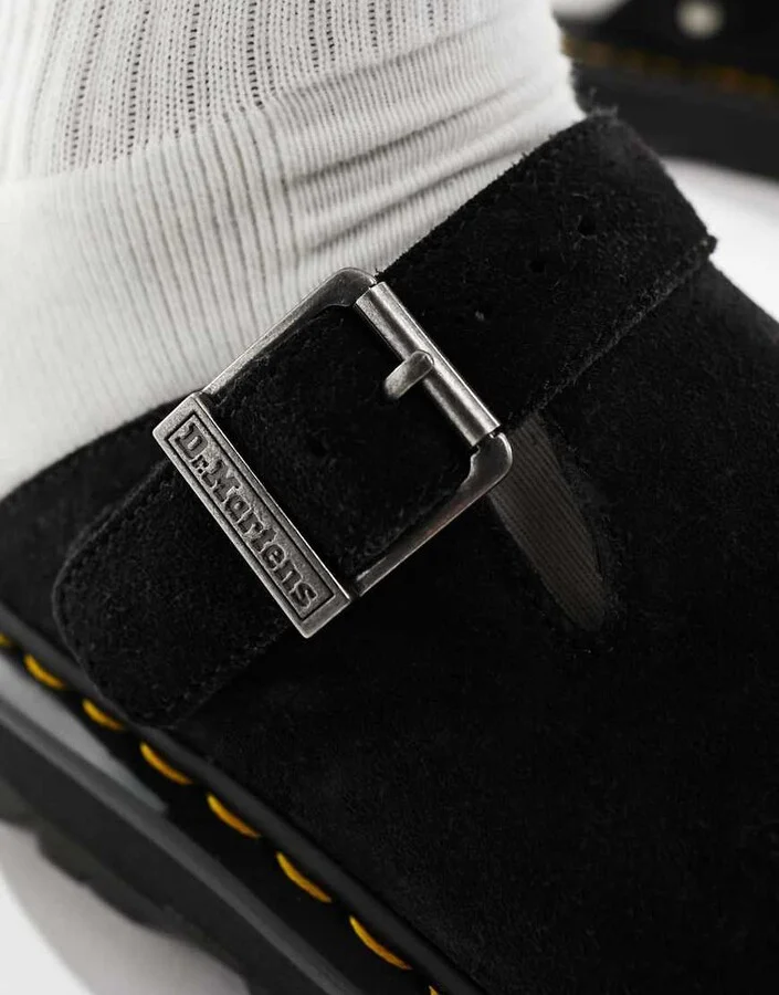 Dr Martens ZebZag mule in black suede - Image 3