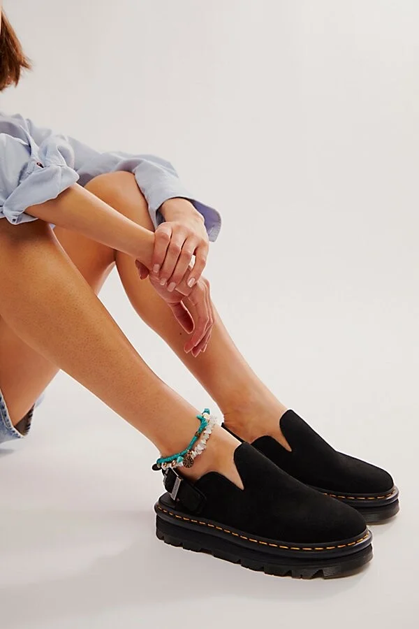 Dr. Martens Zebzag Suede Mules