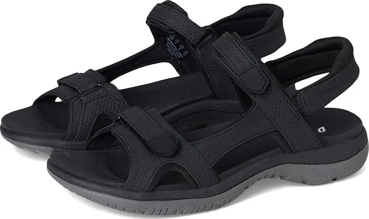 Dr. Scholl's Adelyn Women's Wedge Shoes Black Faux Leather : 7.5 M, Faux Leather/Textile