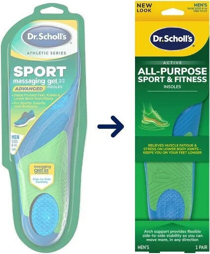 Dr. Scholl's All-Purpose Sport & Fitness Men's Trim to Fit Comfort Shoe Insoles - 1 Pair - Size 8-14 - Image 2