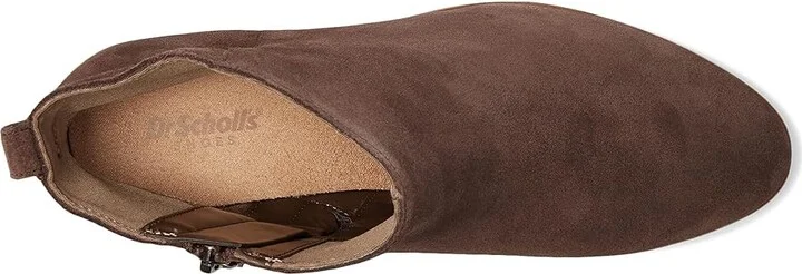 Dr. Scholl's Anya Zip Short Boots Women's Boots Dark Brown : 6 M, Leather/Suede - Image 2