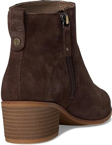 Dr. Scholl's Anya Zip Short Boots Women's Boots Dark Brown : 6 M, Leather/Suede - Image 4