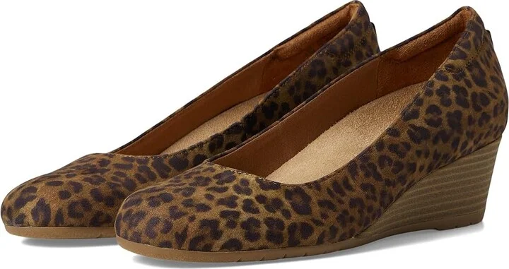 Dr. Scholl's Be Flex Pumps Women's Shoes Leopard Fabric : 7 M, Microfiber/Textile