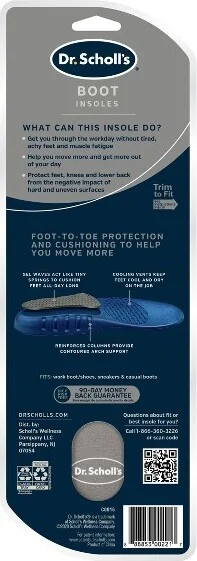 Dr. Scholl's Boot Insoles for Men - Size (8-13) - Image 2