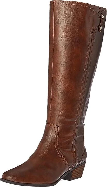Dr. Scholl's Brilliance Wide Calf Women's Boots Whiskey : 6.5 M, Synthetic - Image 2