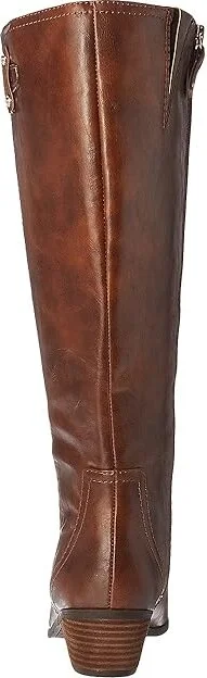 Dr. Scholl's Brilliance Wide Calf Women's Boots Whiskey : 6.5 M, Synthetic - Image 5