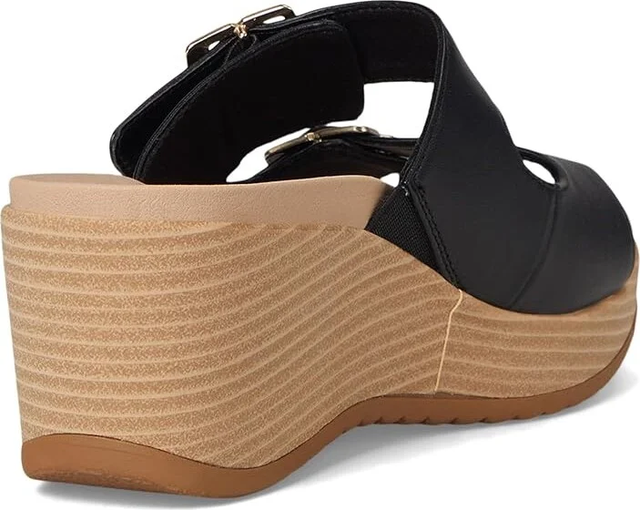 Dr. Scholl's Cali Breeze Women's Wedge Shoes Black Smooth : 8.5 M - Image 4