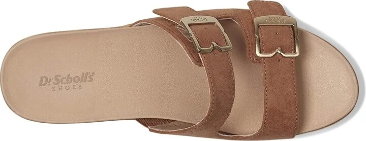 Dr. Scholl's Cali Breeze Women's Wedge Shoes Honey Brown Fabric : 8 M, Synthetic - Image 2