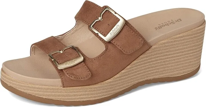 Dr. Scholl's Cali Breeze Women's Wedge Shoes Honey Brown Fabric : 8 M, Synthetic - Image 5