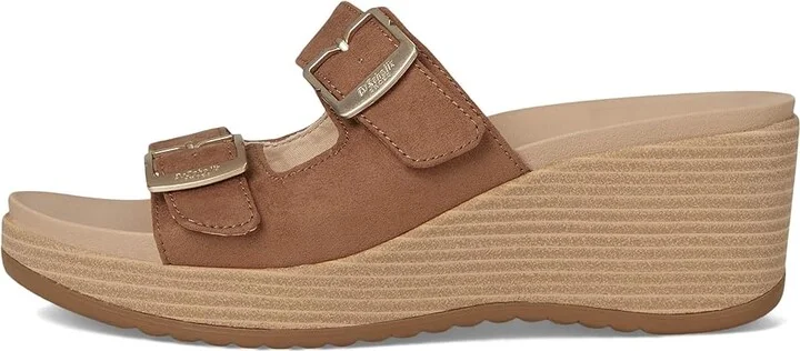 Dr. Scholl's Cali Breeze Women's Wedge Shoes Honey Brown Fabric : 8 M, Synthetic - Image 6