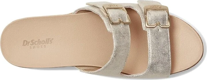 Dr. Scholl's Cali Breeze Women's Wedge Shoes Light Metalic : 9 M - Image 2