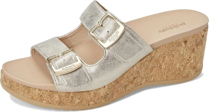 Dr. Scholl's Cali Breeze Women's Wedge Shoes Light Metalic : 9 M - Image 5