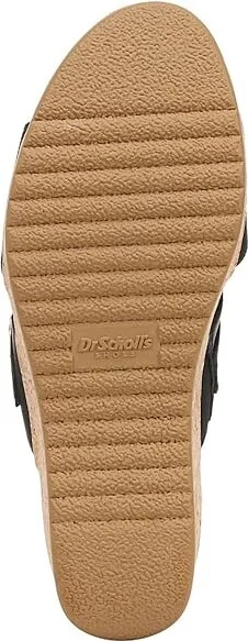 Dr. Scholl's Cali Vibe Wedge Sandal Women's Sandals Black : 7.5 M, Synthetic - Image 3