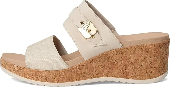 Dr. Scholl's Cali Vibe Wedge Sandal Women's Sandals White : 11 M, Synthetic - Image 6