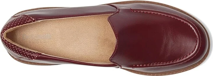 Dr. Scholl's Calm Down Loafer/Moc Shoes Women's Flat Shoes Burgundy : 7.5 M, Microfiber - Image 2