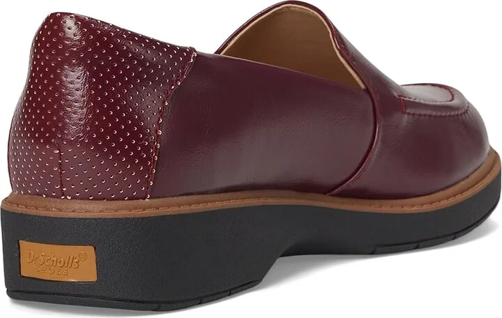 Dr. Scholl's Calm Down Loafer/Moc Shoes Women's Flat Shoes Burgundy : 7.5 M, Microfiber - Image 4