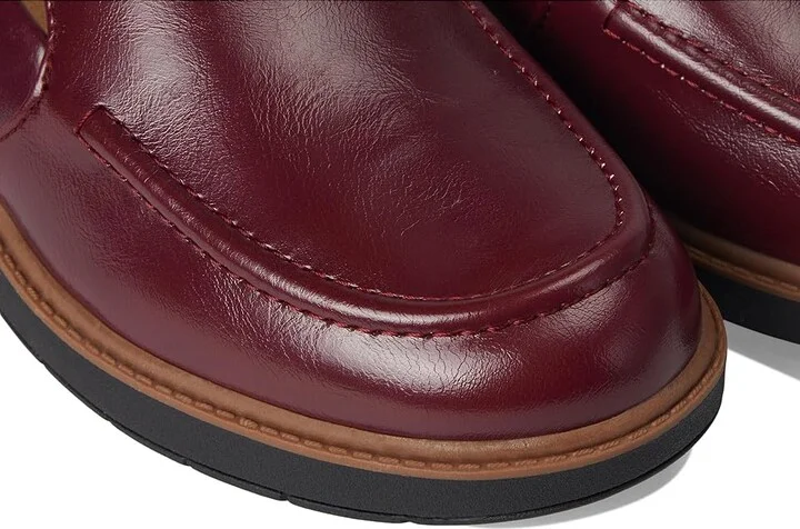 Dr. Scholl's Calm Down Loafer/Moc Shoes Women's Flat Shoes Burgundy : 7.5 M, Microfiber - Image 7