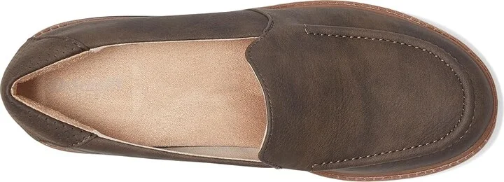 Dr. Scholl's Calm Down Loafer/Moc Shoes Women's Flat Shoes Dark Brown : 6.5 M, Microfiber - Image 2