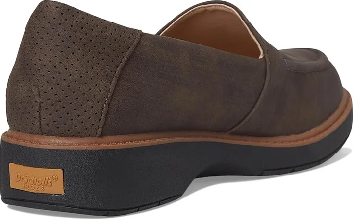 Dr. Scholl's Calm Down Loafer/Moc Shoes Women's Flat Shoes Dark Brown : 6.5 M, Microfiber - Image 4