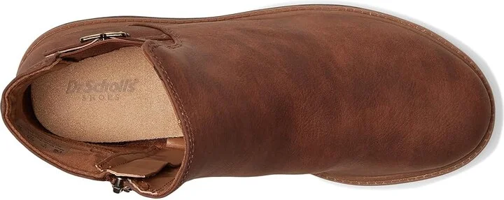 Dr. Scholl's Calm One Chelsea Short Boots Women's Boots Brown : 8 M, Synthetic - Image 2
