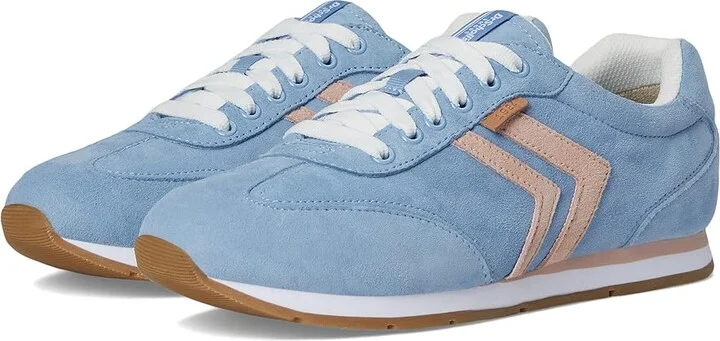 Blue Sky Blush Pink Leather