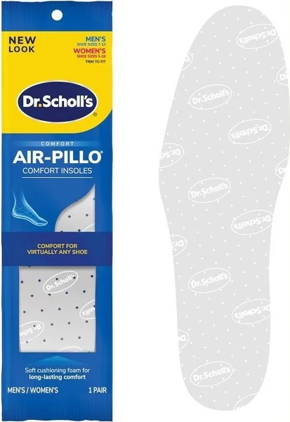 Dr. Scholls - Comfort Air Pillo Insoles, Men (Size 7-13) & Women (Size 5-10), 1 Pair