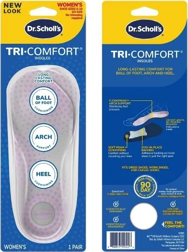 Dr. Scholl's Comfort Tri-Comfort Shoe Insoles for Women - Size 6-10 - Image 2