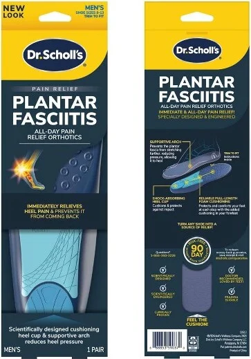 Dr. Scholl's Cut to Fit Shoe Inserts Plantar Fasciitis Men's Pain Relief Orthotics - 1 Pair - Size 8-13 - Image 2