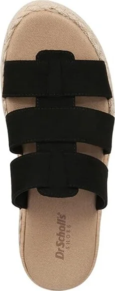 Dr. Scholl's Electric Espadrille Sandal Women's Sandals Black Microfiber : 8 M, Leather - Image 2