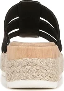 Dr. Scholl's Electric Espadrille Sandal Women's Sandals Black Microfiber : 8 M, Leather - Image 4