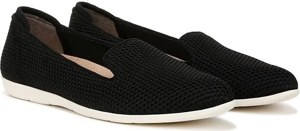Dr. Scholl's Eliza Slip-ons Women's Flat Shoes Black Fabric : 7 M, Polyester