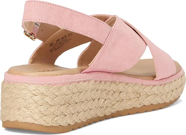 Dr. Scholl's Ember Espadrille Sandal Women's Sandals Rose Pink Microfiber : 8.5 M, Leather/Textile - Image 4